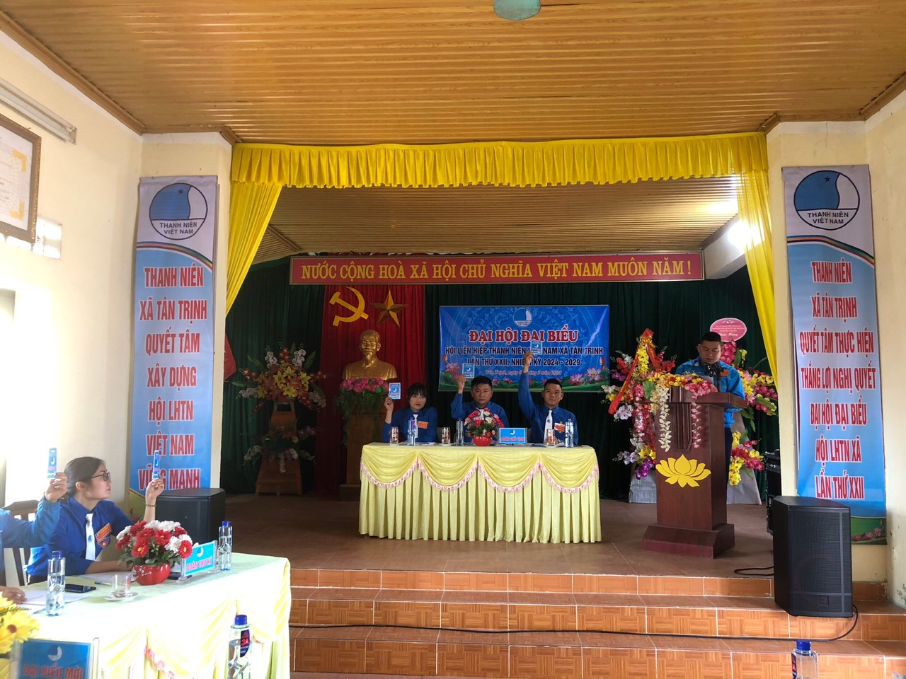 Đại hội Hội LHTN Việt Nam xã Tân Trịnh lần thứ XXII nhiệm kỳ 2024-2029