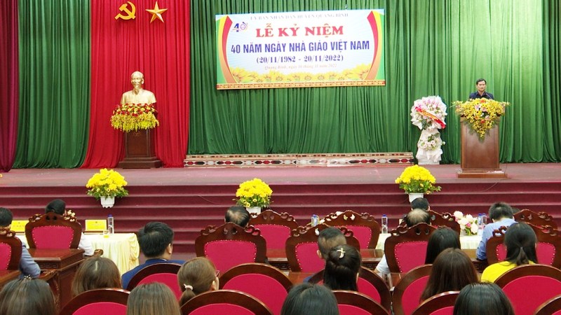 Quang Bình tổ chức Lễ kỷ niệm 40 năm Ngày Nhà giáo việt nam (20/11/1982-20/11/2022)