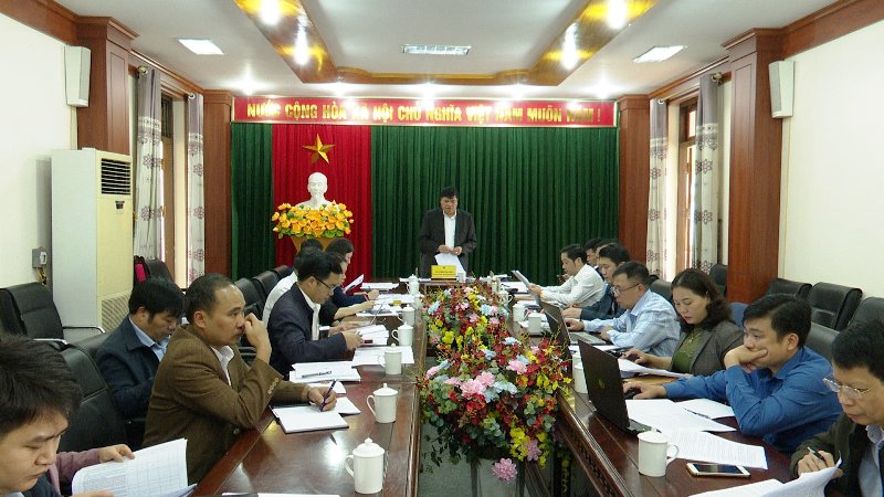 Đoàn công tác của Sở Kế hoạch và Đầu tư làm việc tại huyện Quang Bình