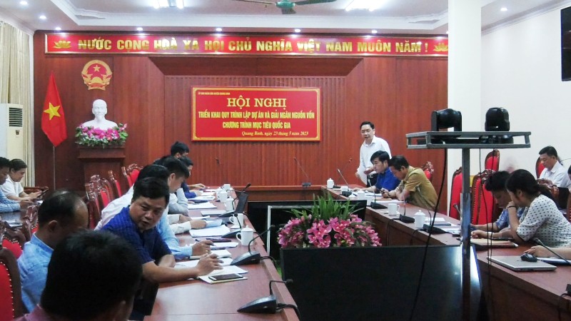 Hội nghị triển khai quy trình lập dự án và giải ngân nguồn vốn Chương trình mục tiêu quốc gia trên địa bàn huyện Quang Bình